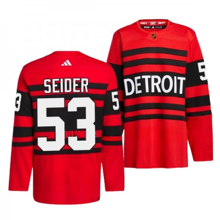 Mænd NHL Detroit Red Wings Trøje Moritz Seider 53 Adidas 2022-23 Rød Reverse Retro 2.0 Authentic